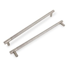COTYKILEY 6 Pack 11.3 Inch(288mm) Brushed Satin Nickel Cabinet Handles Sliver