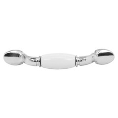 Traditional Flared Sumo 3 In Hole Centers Chrome Cabinet Pull / Handle P208376CH