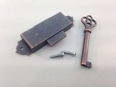 Narrow Flush Mount Cabinet Door Key and Lock Set
