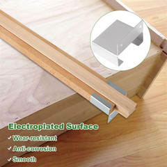 6PCS Wood Drawer Slides 16 Inches Wooden Drawer Slides Bottom Mount Classic Cent