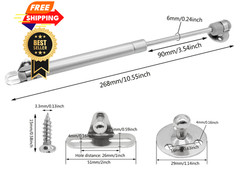 Moicstiy 2 Pack 10 Inch Gas Struts Spring Shocks, 40N/9lb 10Inch 40N, Silver