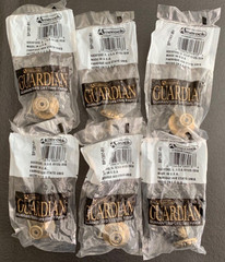 Lot of (6) NEW Amerock Guardian BP1397-R1 Brass Drawer Pull / Knob Made in USA