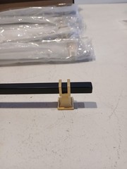 Lepatape 9 Pack Matte Black Gold Cabinet Pulls 10″ Modern Handle for Kitchen
