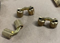 54Pcs 10mm x 22mm Brass Barrel Hinges Invisible Hidden Concealed Hinge