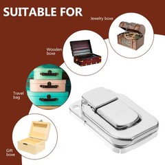 3Pcs Box Packing Buckles Iron Latches for Guitar Case Tool box
