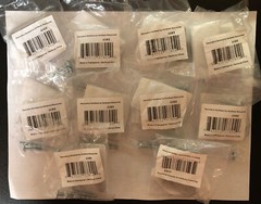 10 NEW Elements “Naples” T-Shaped Matte Black Cabinet Knobs – 1-9/16 Inches