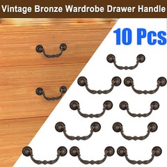 1~10X Antique Drawer Pulls Vintage Bronze Cabinet Dressing Wardrobe Table Handle