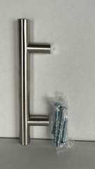 Modern Drawer Pulls Brushed Nickel Cabinet Handles 10 Pack 5” long 3 inch center