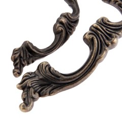 Zinc Alloy Dresser Door Cabinet Handle Retro Drawer Pull Wardrobe Knob Hardware