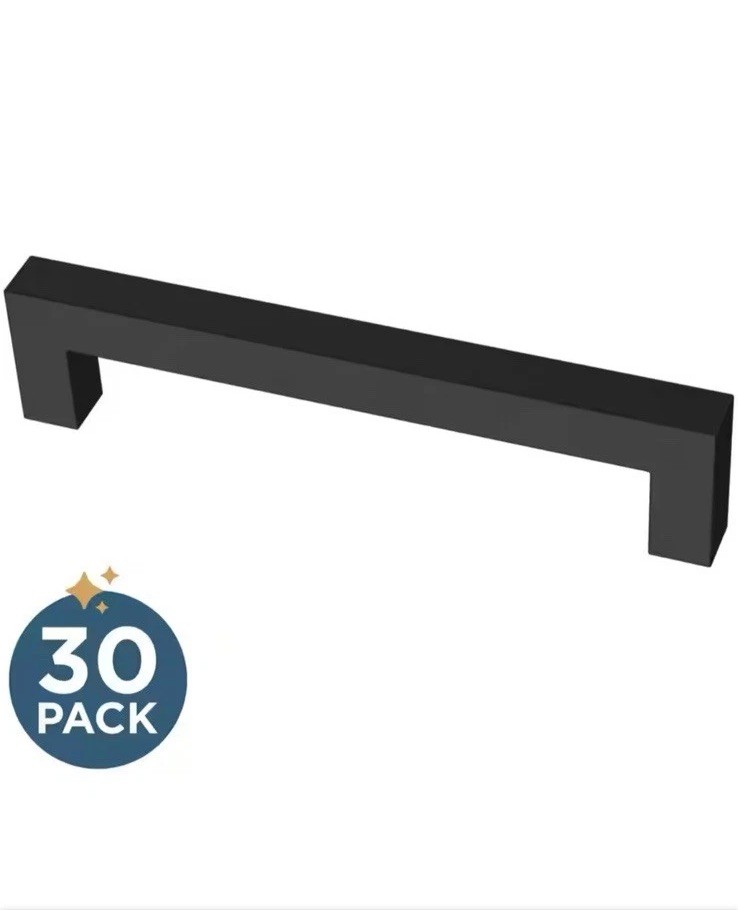 Franklin Brass 5-1/16 in. Matte Black Cabinet Drawer Pull (30pk) P46646K-FB-B2