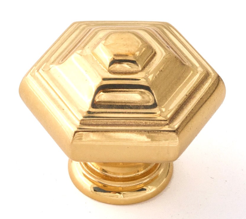 Alno A1530 Geometric 1-1/4″ Elegant Faceted Geometric Solid Brass – Brass