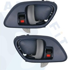 Interior Door Handle w/Bezel Kit (Blue) Compatible with 1995-2002 Chevy Chevrole