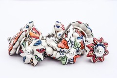 10 Original Marrakesh multicolour drawer knob mosaic ceramic cabinet knobs