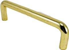 Harris Hardware 3″ Polished Brass Zinc Wire Pull Cabinet Door 5-Pack