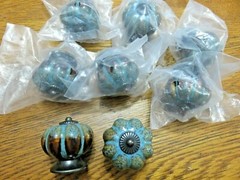8 Knobs Kitchen Cabinet Dresser Drawer Knobs Pulls Handles Ceramic (LW3)