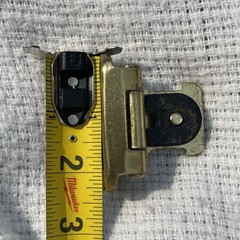 Vintage Style Amerock Double Demountable Cabinet Hinge 3/8″ Inset Polished Brass