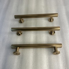 Lot Of 3 Emtek 86676US4, Cabinet Pull Handle 5″Centers Urban Modern, Satin Brass