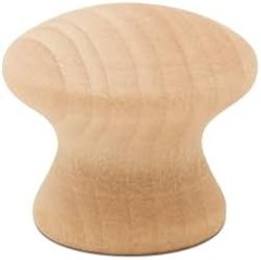 3/4-inch Unfinished Small Wooden Knobs – Pack of 25 for Cabinets, Dressers, Draw