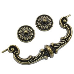 8 Pcs 150mm/6 Inch Hole Center Pull Handles Zinc Alloy Rustic Vintage Style Drop