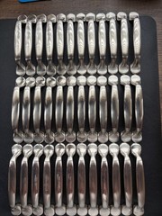 Lot of 36 Satin Nickel Cabinet Drawer Pull Handles 3-3/4″ Centers w/Screws