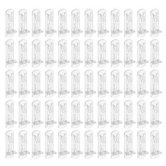 60Pcs Locking Shelf Support Pegs 3/4″ Plastic Cabinet Shelf Pins 7.9mm Dia
