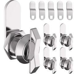 5/8 Inch Thumb Operated Offset Cam Lock Set – Keyless 5PC Compartment Lock