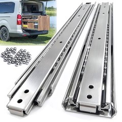 Thickened 200Lbs Heavy Duty Drawer Slides 1 Pair 10 12 14 16 18 20 22 24 32 4…