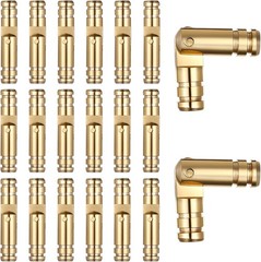 20Pcs Brass Barrel Hinge Hidden Invisible Concealed Hinges 20x4mm Hidden Barrel