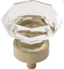 Amerock Crystal Brass Cabinet Knob – Golden Champagne