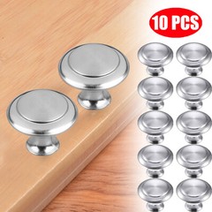 10 Pcs Stainless Steel Door Knob Cabinet Handles Cupboard Drawer Kitchen New