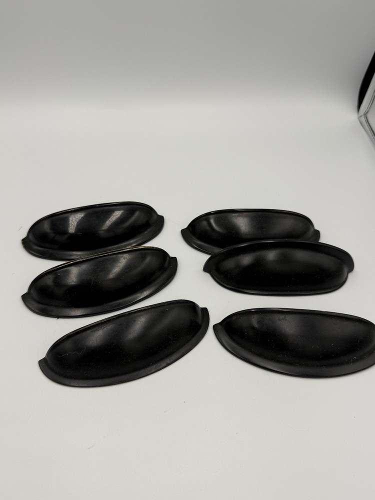 6 Pack Oil Rubbed Black Kitchen Cabinet Drawer Cup Handle Pull Knob Hardware