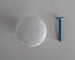 ALLISON WHITE CABINET KNOBS BP1920-W 6 KNOBS (Amerock)