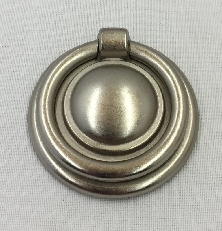 Distressed Nickel Finish Cabinet Drawer Door Ring Pulls Handles Qty 25