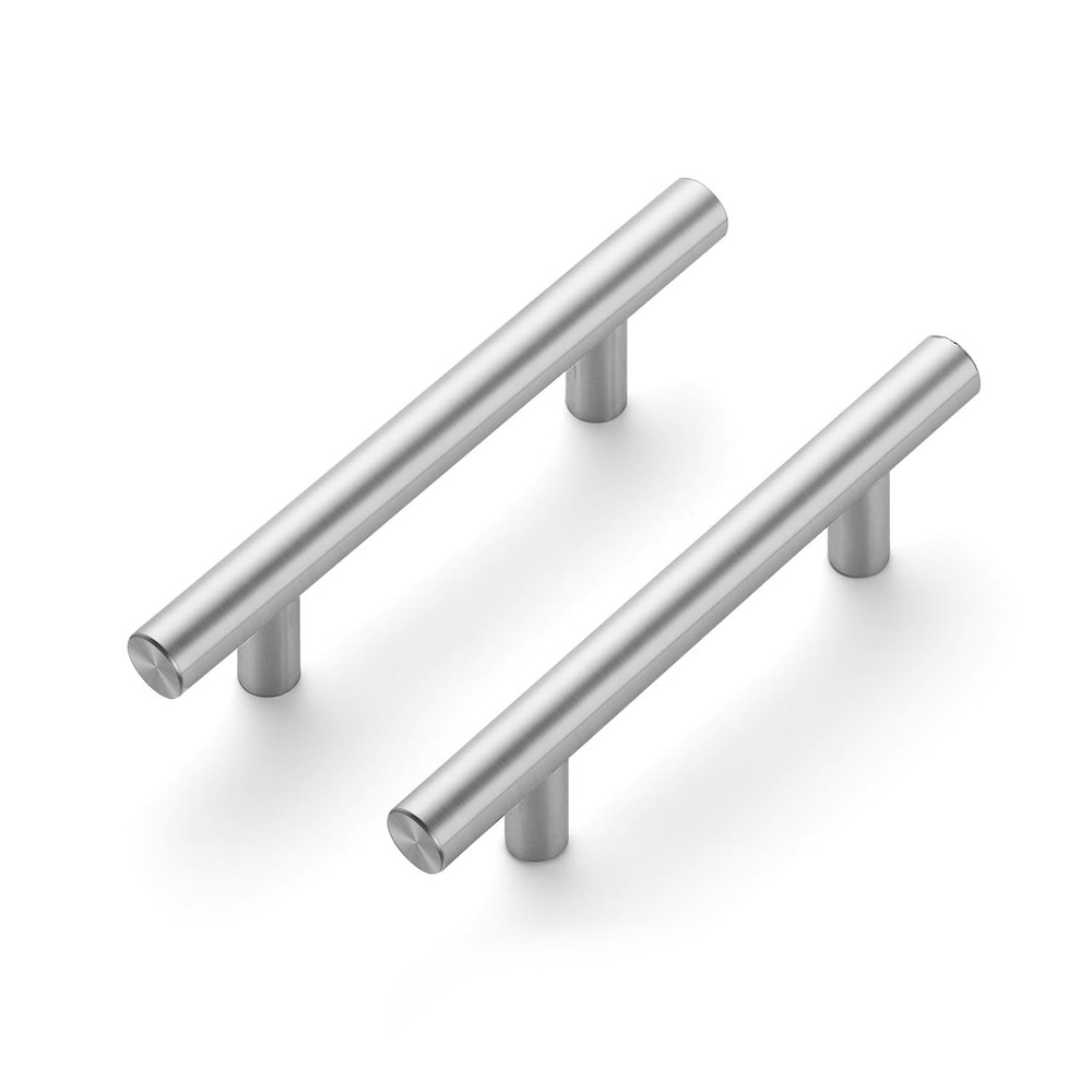 5 Pack 3 Inch Hole Center 5 Inch Brushed Nickel Cabinet Pulls Hardware Set