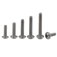 100pcs 304 Stainless Steel Machine Screws for Cabinet Drawer Knob Pull Handles S