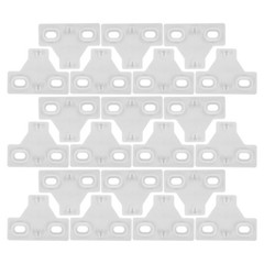50 Pcs Gate Hole Cover Hinge Repair Plate Cabinet Closing Buffer Door Spacer