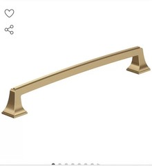 (2) Amerock 12 in (305) mm Center-to-Center Handle Pulls- Champagne Bronze- READ