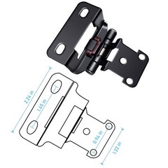1/2″ Overlay Semi Cabinet Hinges Partial Wrap Kitchen Self Closing Cabinet Hinge