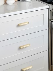 2 Pack 3.78 Inch 96mm Brushed Gold Cabinet Cup Pulls Kitchen Hardware