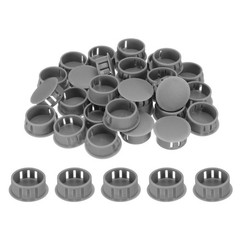 50pcs Nylon Hole Plugs, 8/9″ Round Drill Screw Hole Plugs Covers, Deep Grey