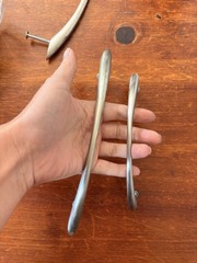 Satin Silver Modern Metal Cabinet Pull Handles for Cabinet & Drawer, Universal
