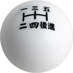 Black w/White Inlay Japanese Number Manual 5 Speed Shift knob M10 Color: Black