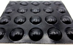 Stick-On Rubber Pad Bumper Non-Skid, Has 3/8″ Round Pad, Is 1/8″ Tall, Durable!
