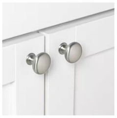 *2 10-PACKS* GlideRite 1-1/8 in. Satin Nickel Classic Round Cabinet Knob 5411-SN